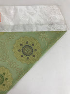 Japanese Buddhist Altar Tablecloth Uchishiki Triangle Uwajoku Maejyoku Green BU9