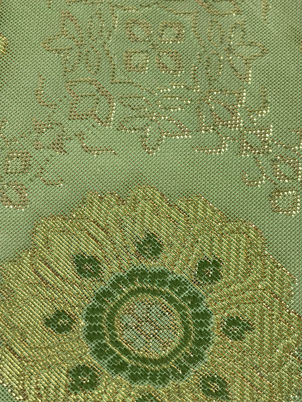 Japanese Buddhist Altar Tablecloth Uchishiki Triangle Uwajoku Maejyoku Green BU9
