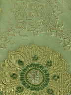 Japanese Buddhist Altar Tablecloth Uchishiki Triangle Uwajoku Maejyoku Green BU9
