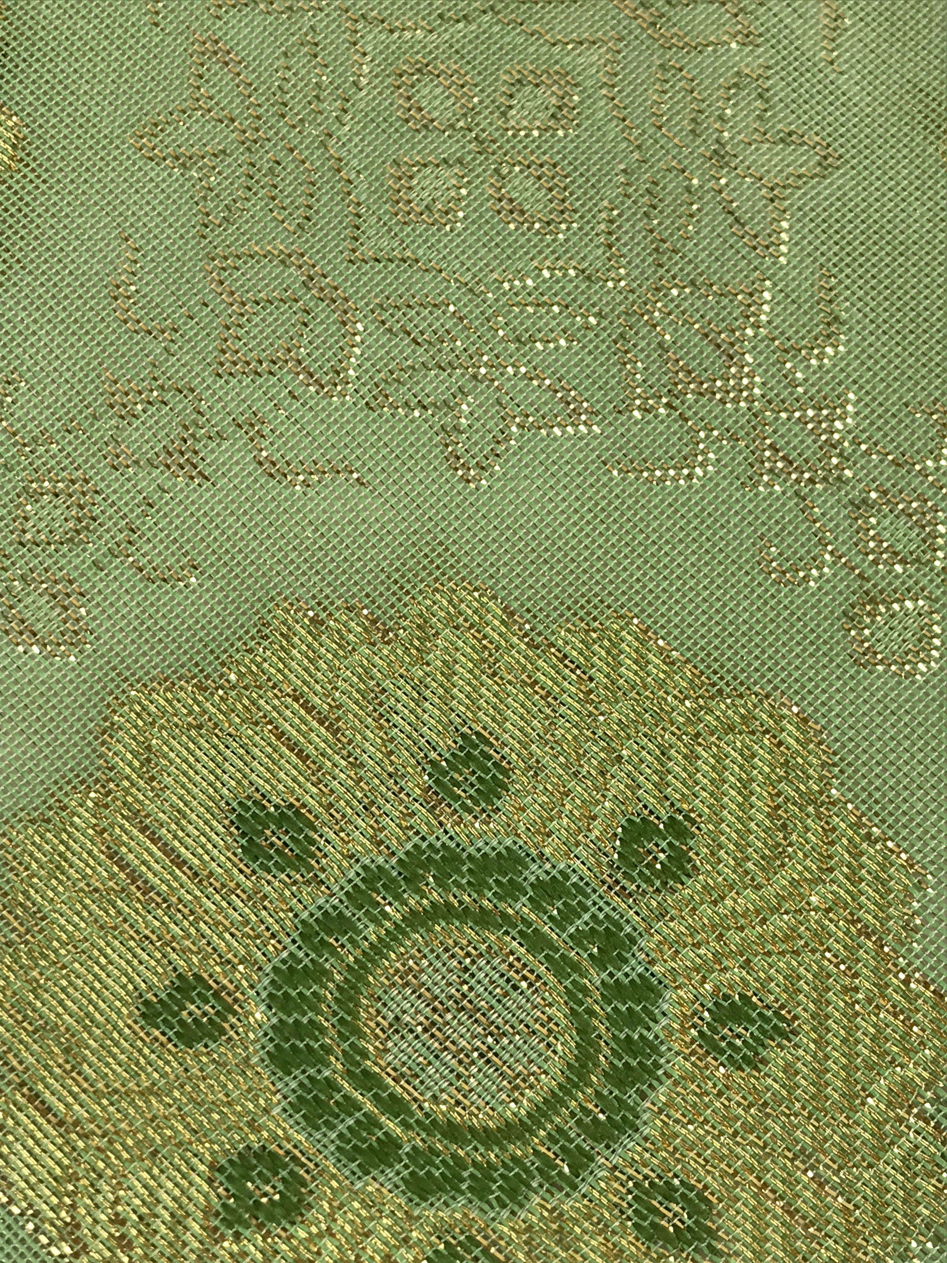 Japanese Buddhist Altar Tablecloth Uchishiki Triangle Uwajoku Maejyoku Green BU9
