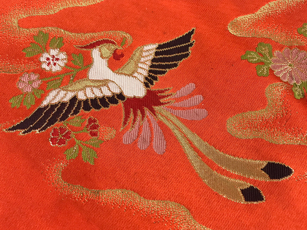Japanese Buddhist Altar Tablecloth Uchishiki Triangle Uwajoku Maejyoku Red BU932