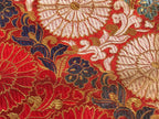 Japanese Buddhist Altar Tablecloth Uchishiki Vtg Triangle Uwajoku Maejyoku Red B