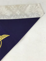 Japanese Buddhist Altar Tablecloth Vtg Silk Uchishiki Triangle Purple BA84