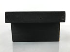 Japanese Buddhist Altar Wood Flower Vase Hanatate Stand Vtg Simple Black BA303