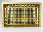 Japanese Buddhist Altar Wood Lacquer Inside Ceiling Vtg Black Lattice Gold BA240