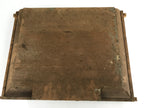 Japanese Buddhist Altar Wood Lacquer Inside Ceiling Vtg Black Lattice Gold BA288