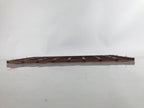 Japanese Buddhist Altar Wood Lacquer Inside Ceiling Vtg Brown Lattice Gold BA459
