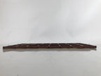Japanese Buddhist Altar Wood Lacquer Inside Ceiling Vtg Brown Lattice Gold BA459