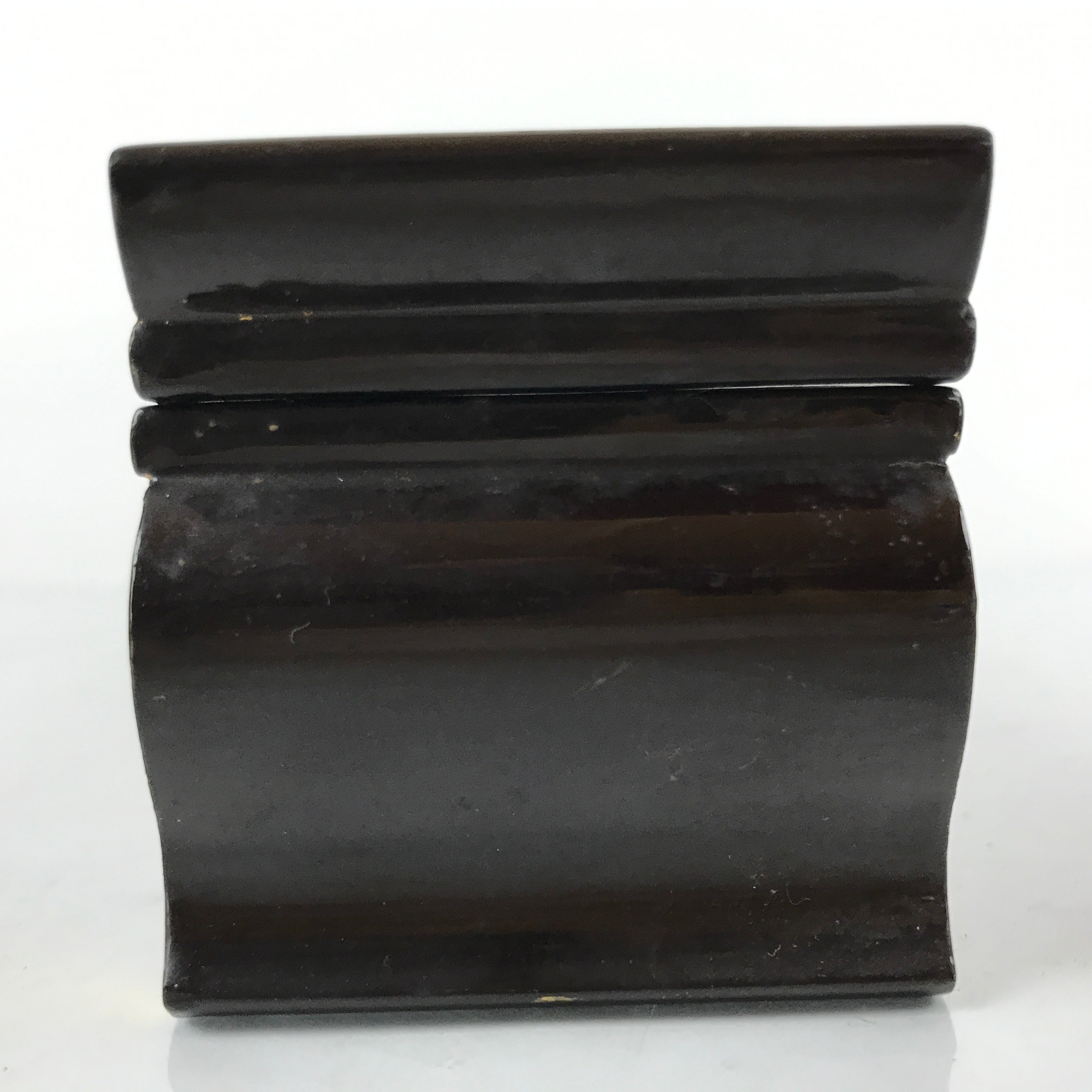 Japanese Buddhist Altar Wood Lacquer Offering Table Vtg Maejoku Black Gold BA295
