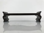 Japanese Buddhist Altar Wood Lacquer Offering Table Vtg Maejoku Black Gold BA295