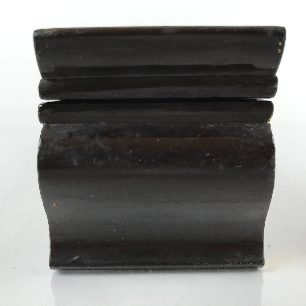 Japanese Buddhist Altar Wood Lacquer Offering Table Vtg Maejoku Black Gold BA295