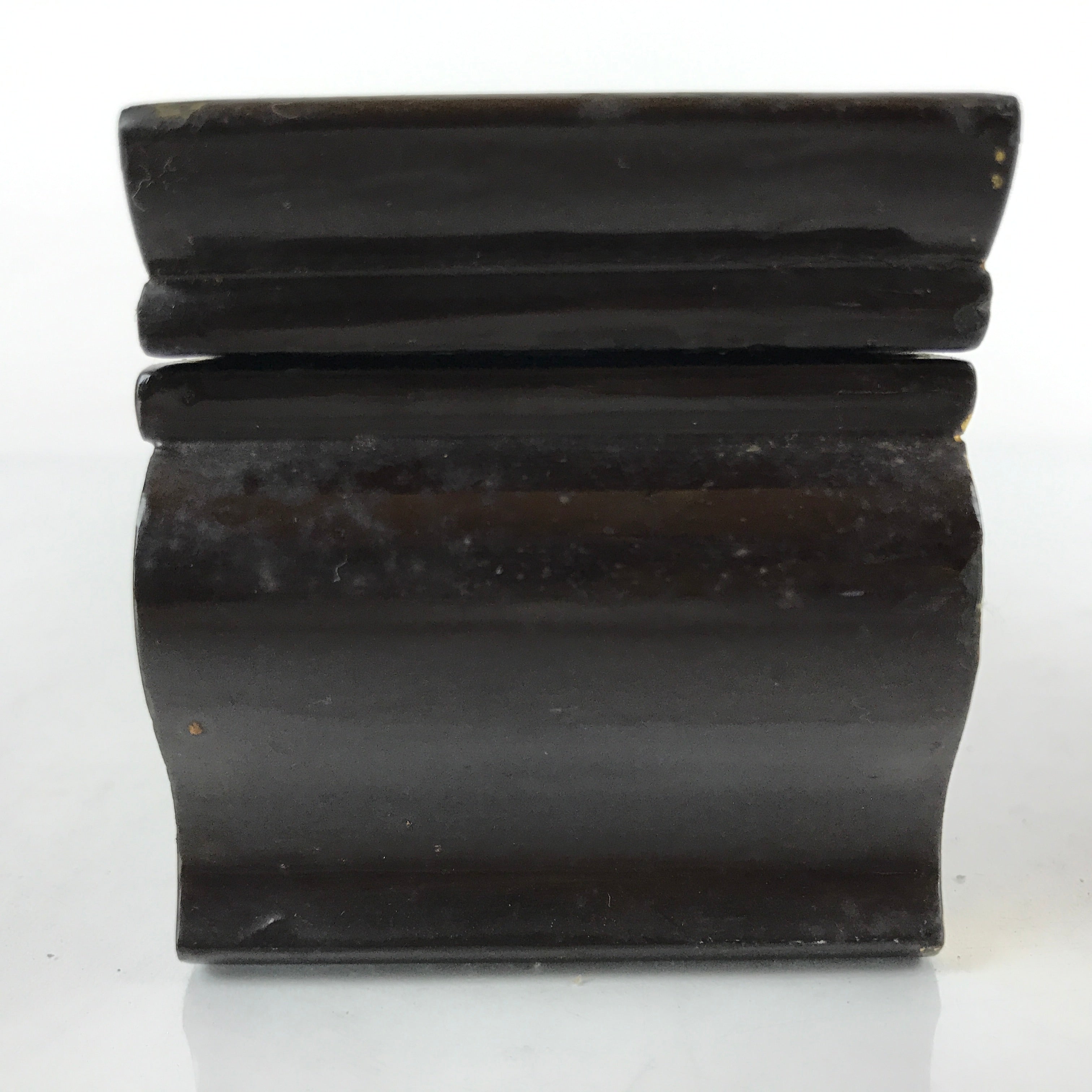 Japanese Buddhist Altar Wood Lacquer Offering Table Vtg Maejoku Black Gold BA295