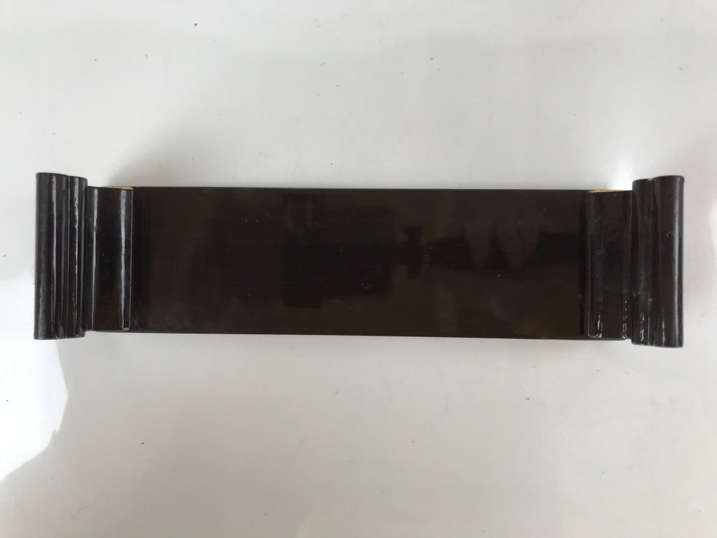 Japanese Buddhist Altar Wood Lacquer Offering Table Vtg Maejoku Black Gold BA295