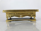 Japanese Buddhist Altar Wood Lacquer Offering Table Vtg Maejoku Black Gold BA298