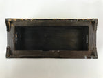 Japanese Buddhist Altar Wood Lacquer Offering Table Vtg Maejoku Black Gold BA298