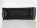 Japanese Buddhist Altar Wood Lacquer Offering Table Vtg Maejoku Black Gold BA300