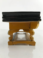 Japanese Buddhist Altar Wood Lacquer Offering Table Vtg Maejoku Red Gold BA405