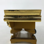 Japanese Buddhist Altar Wood Lacquer Offering Table Vtg Maejoku Red Gold BA471