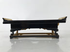 Japanese Buddhist Altar Wood Lacquer Offering Table Vtg Maejoku Red Gold BA471