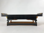Japanese Buddhist Altar Wood Lacquer Offering Table Vtg Maejyoku Red Gold BA218