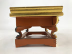 Japanese Buddhist Altar Wood Lacquer Offering Table Vtg Maejyoku Red Gold BA248