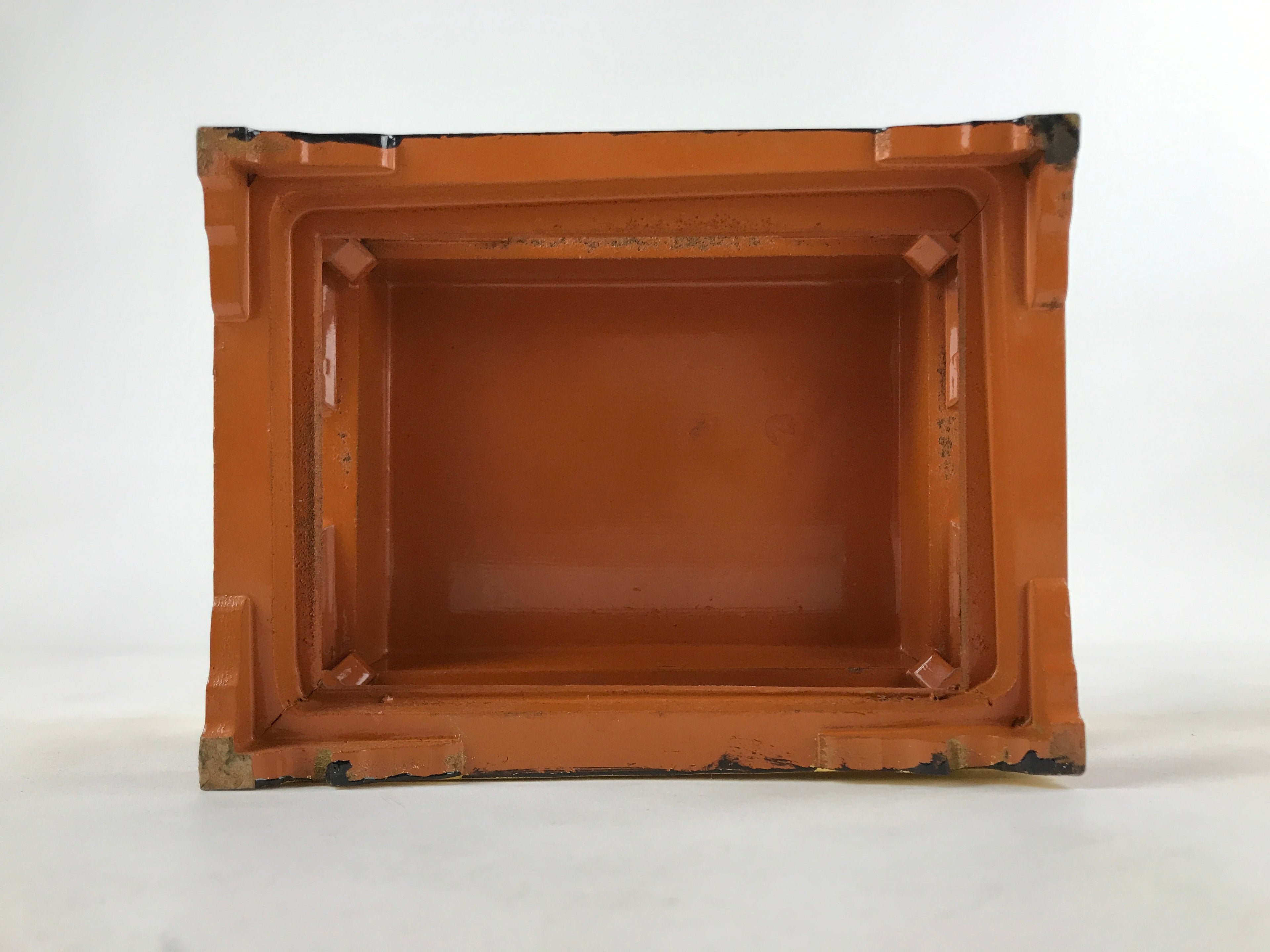 Japanese Buddhist Altar Wood Lacquer Offering Table Vtg Maejyoku Red Gold BA248