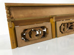 Japanese Buddhist Altar Wood Lacquer Part Carved Peacock Ho-Oh Gold Brass BP30