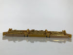 Japanese Buddhist Altar Wood Lacquer Part Carved Peacock Ho-Oh Gold Brass BP30