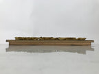 Japanese Buddhist Altar Wood Lacquer Part Carved Peony Botan Gold Brass BA722