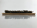 Japanese Buddhist Altar Wood Lacquer Part Vtg Gilt Carved Peony Birds Gold BA285