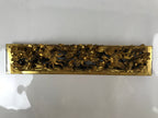 Japanese Buddhist Altar Wood Lacquer Part Vtg Gilt Carved Peony Birds Gold BA285