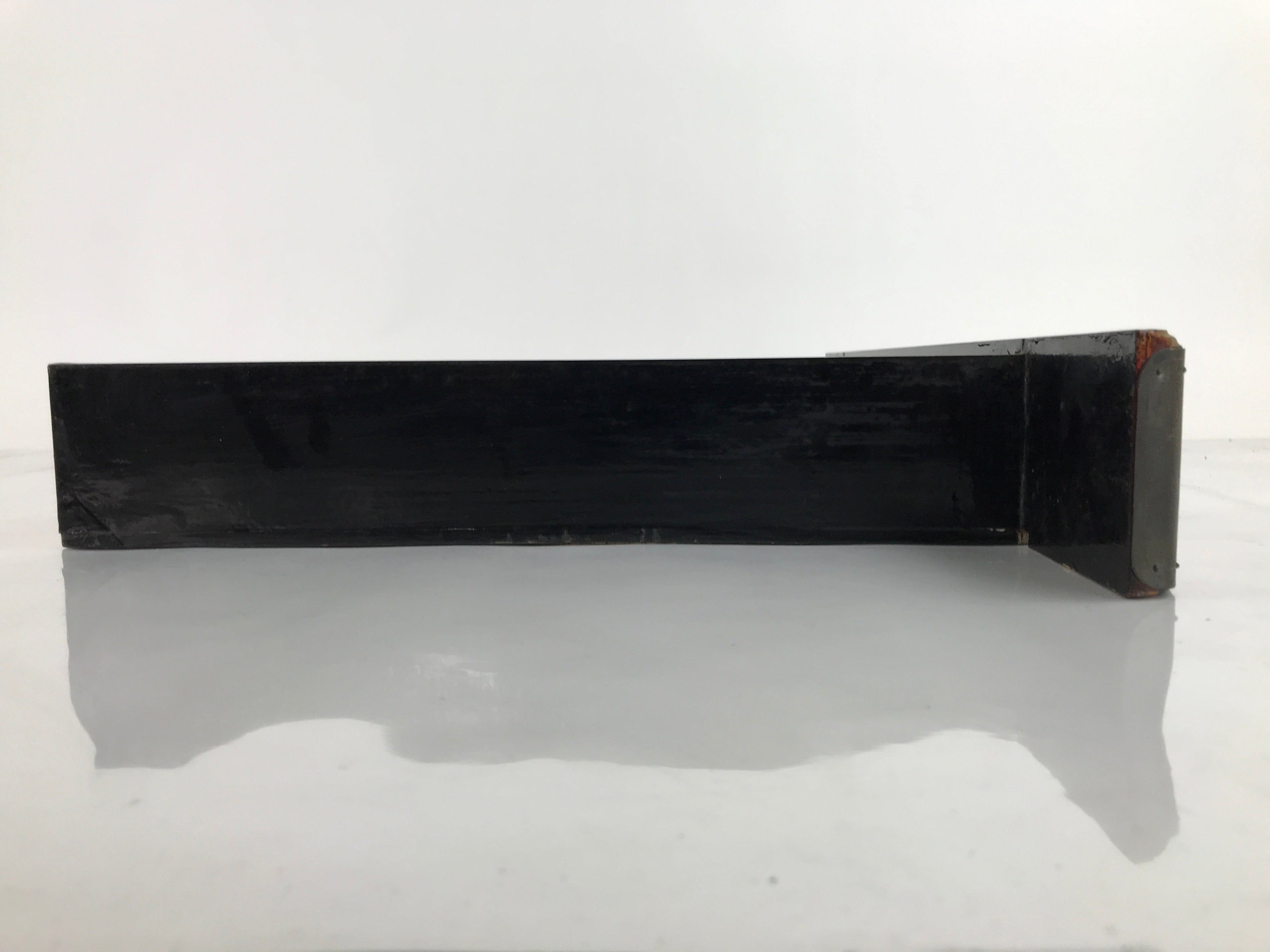 Japanese Buddhist Altar Wood Lacquered Drawer Tray Vtg Brown Black Bronze BA306