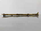 Japanese Buddhist Altar Wood Pillar Vtg Butsudan Spare Parts 2pcs Gold BA805