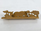 Japanese Buddhist Altar Wood Shishi Lion Dog Vtg Butsudan Spare Part Gold BP2