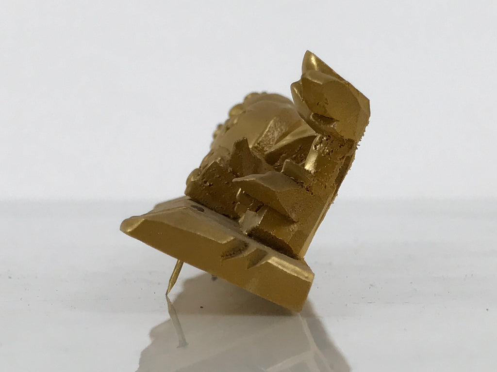 Japanese Buddhist Altar Wood Shishi Lion Dog Vtg Butsudan Spare Part Gold BP2