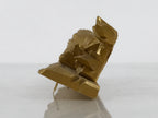 Japanese Buddhist Altar Wood Shishi Lion Dog Vtg Butsudan Spare Part Gold BP2