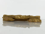 Japanese Buddhist Altar Wood Shishi Lion Dog Vtg Butsudan Spare Part Gold BP2