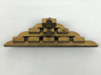 Japanese Buddhist Altar Wood Temple Roof Decor Vtg Butsudan Spare Part Gold BP1