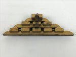 Japanese Buddhist Altar Wood Temple Roof Decor Vtg Butsudan Spare Part Gold BP1