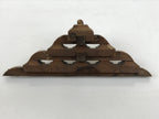 Japanese Buddhist Altar Wood Temple Roof Decor Vtg Butsudan Spare Part Gold BP1