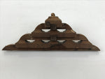 Japanese Buddhist Altar Wood Temple Roof Decor Vtg Butsudan Spare Part Gold BP1