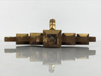Japanese Buddhist Altar Wood Temple Roof Decor Vtg Butsudan Spare Part Gold BP1