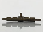 Japanese Buddhist Altar Wood Temple Roof Decor Vtg Butsudan Spare Part Gold BP1