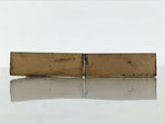 Japanese Buddhist Altar Wooden Kouran Railing Decorative Part Vtg 2pc Gold BP35