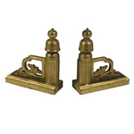 Japanese Buddhist Altar Wooden Kouran Railing Decorative Part Vtg 2pc Gold BP35