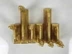 Japanese Buddhist Altar Wooden Kouran Railing Decorative Part Vtg 6pc Gold BA878