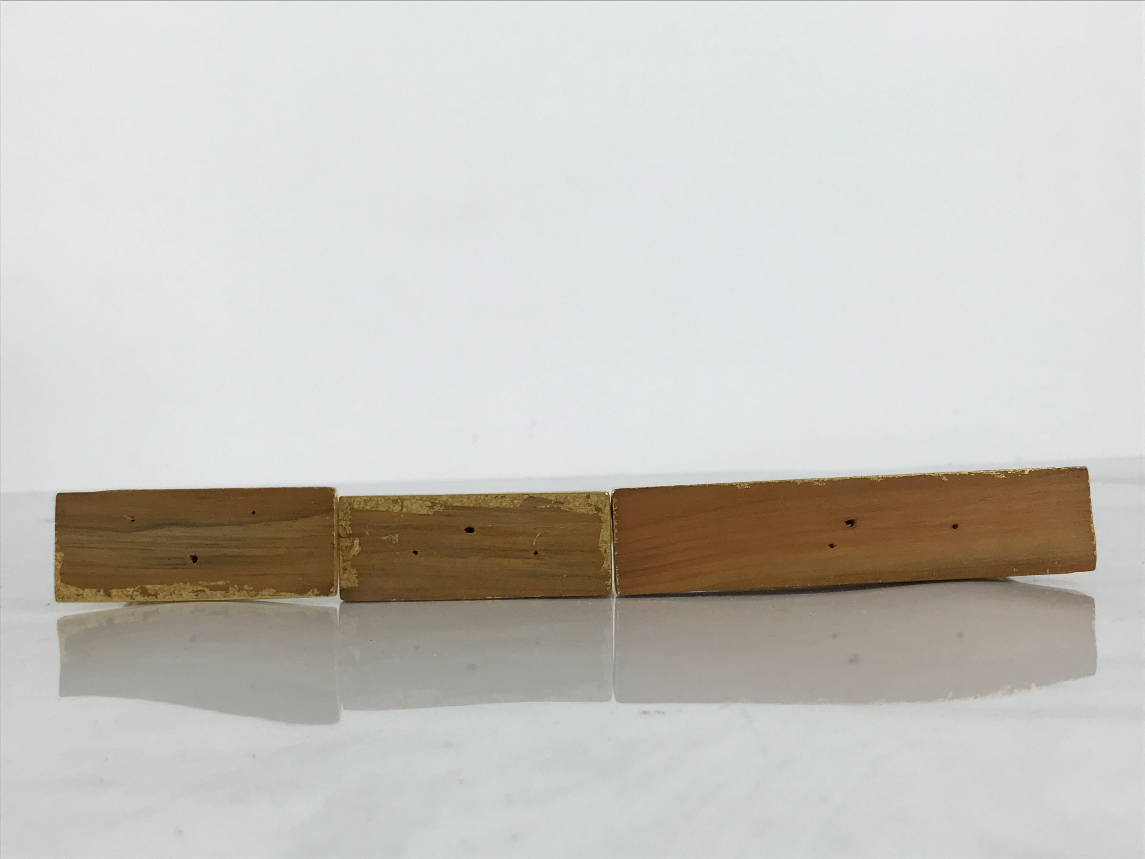 Japanese Buddhist Altar Wooden Kouran Railing Decorative Part Vtg 6pc Gold BA878