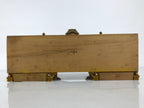 Japanese Buddhist Altar Wooden Lacquer Temple Roof Part Carved Gold Black BP31