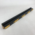 Japanese Buddhist Altar Wooden Lacquered Border Part Vtg Brass Metal Gold BA237