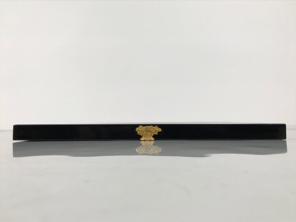 Japanese Buddhist Altar Wooden Lacquered Drawer Tray Butsudan Part Black BP15